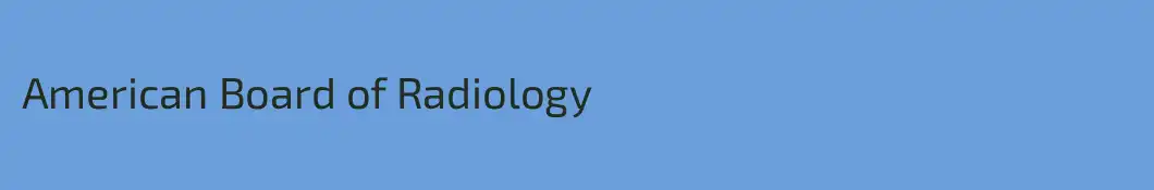 American Board of Radiology